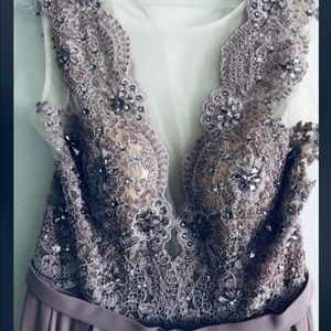 Long beautiful bridesmaid dress